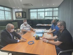 Diretor-presidente da Fehosp visita a Santa Casa de Santos